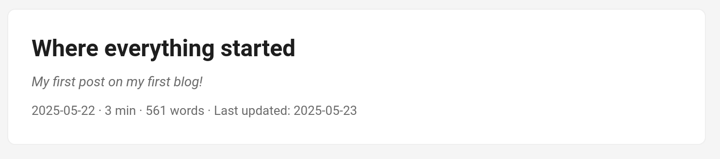 PaperMod default counter.
